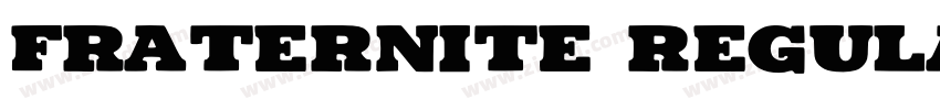 Fraternite Regular字体转换